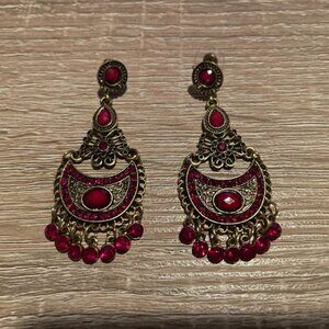 Indian style dangle earrings